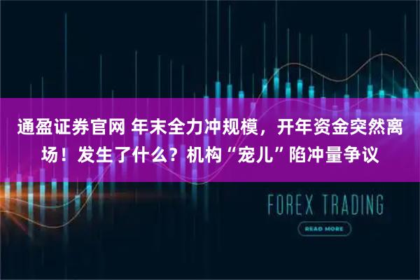 通盈证券官网 年末全力冲规模，开年资金突然离场！发生了什么？机构“宠儿”陷冲量争议