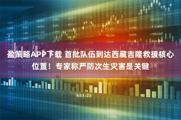 盈策略APP下载 首批队伍到达西藏吉隆救援核心位置！专家称严防次生灾害是关键